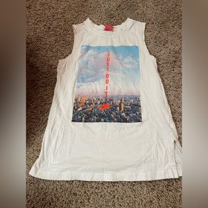Nike cut off tank top